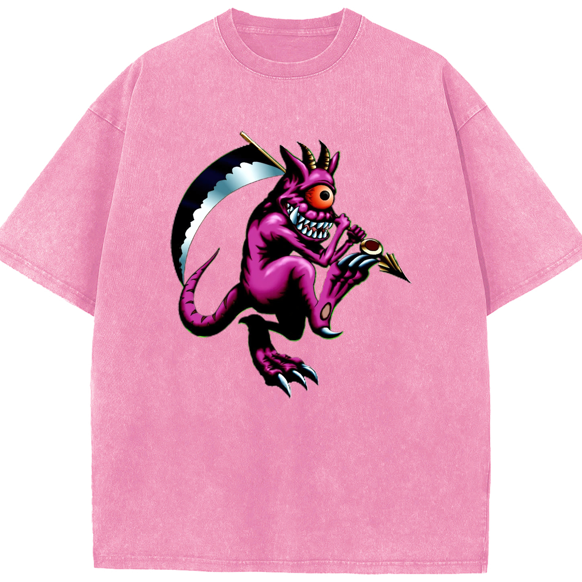 （画像用） 遊☆戯☆王 Yu-Gi-Oh! 綿100% ヴィンテージ風 半袖Tシャツ（フロントプリント）